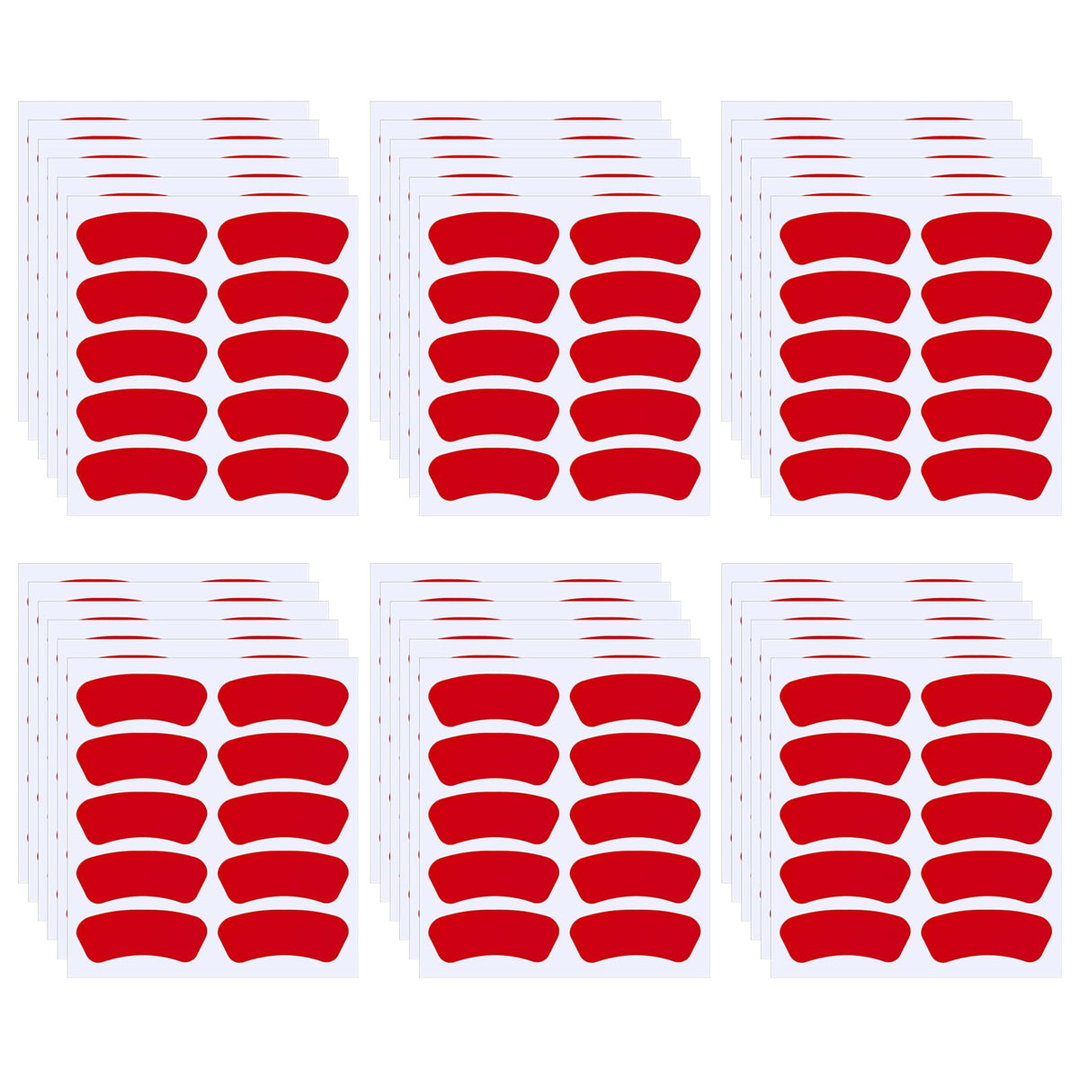Pimoys red eye black stickers pack front view enhances team spirit for game day