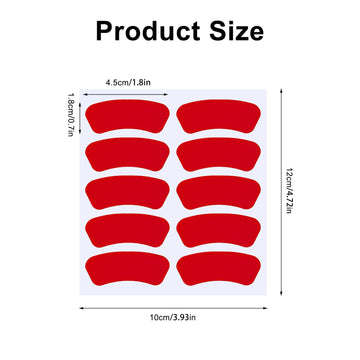 Pimoys red eye black stickers package back shows sheet format for easy use