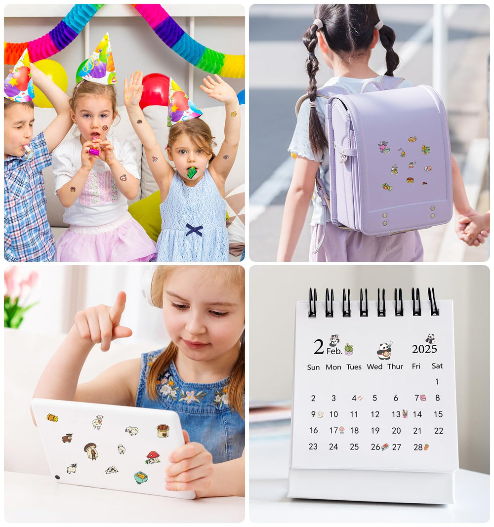 Pindda DIY 3D house stickers reusable sticker book for endless rearrangements.