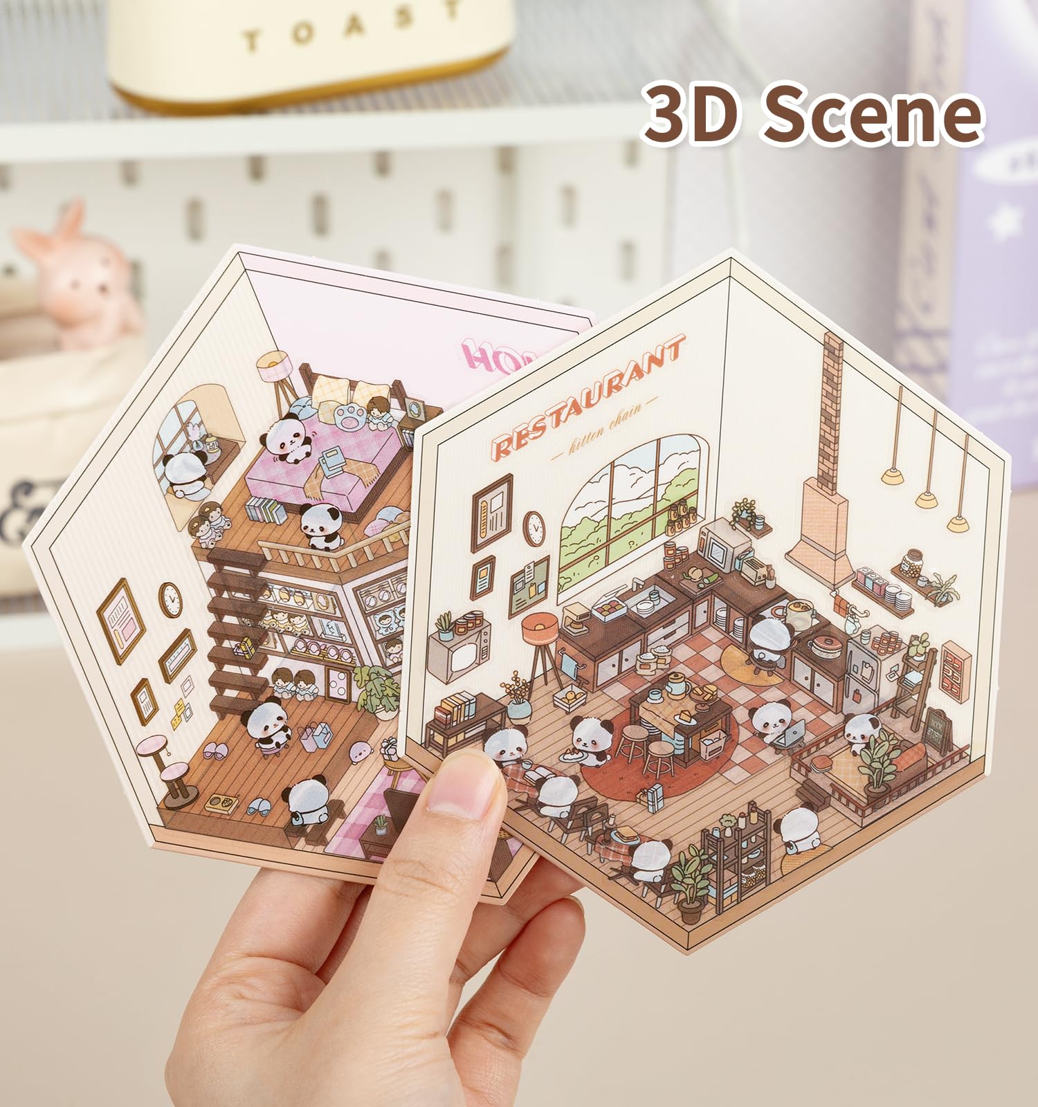 Pindda DIY 3D sticker Tweezers included for precise placement