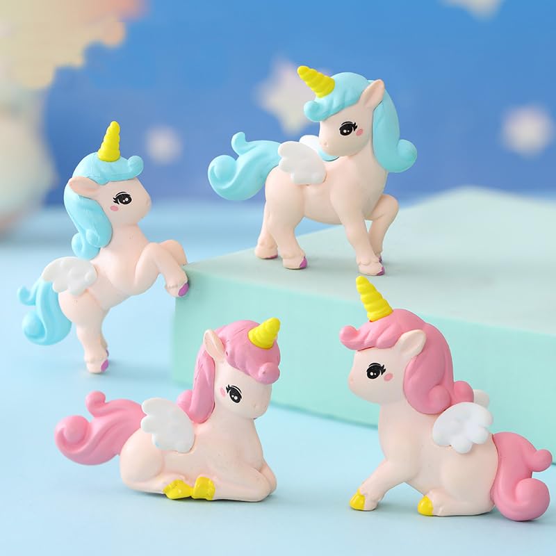 Pinenjoy moss landscape unicorn figurine fits terrariums and planters.
