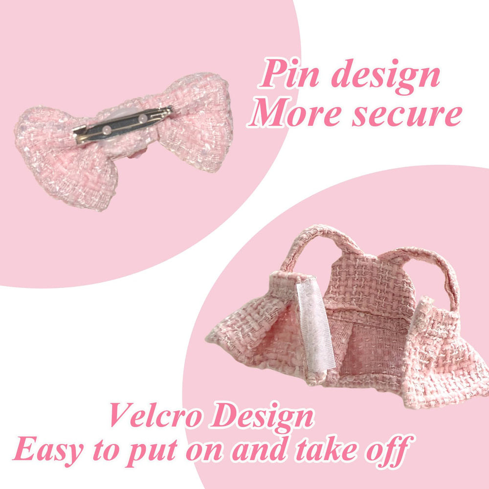 Pink 4-piece ensemble offers versatile looks for fashion showcases and pretend play