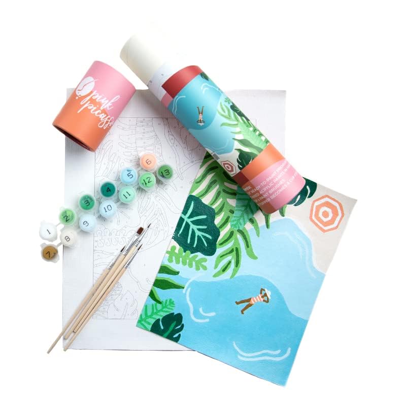 Pink Picasso four-brush set enables varied brushwork and smoother blending for young artists.