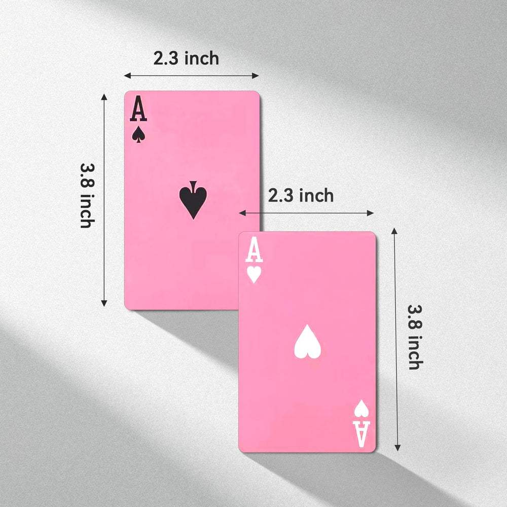 Pink Playing Cards with durable paper for lasting games