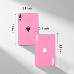 Pink Playing Cards with durable paper for lasting games