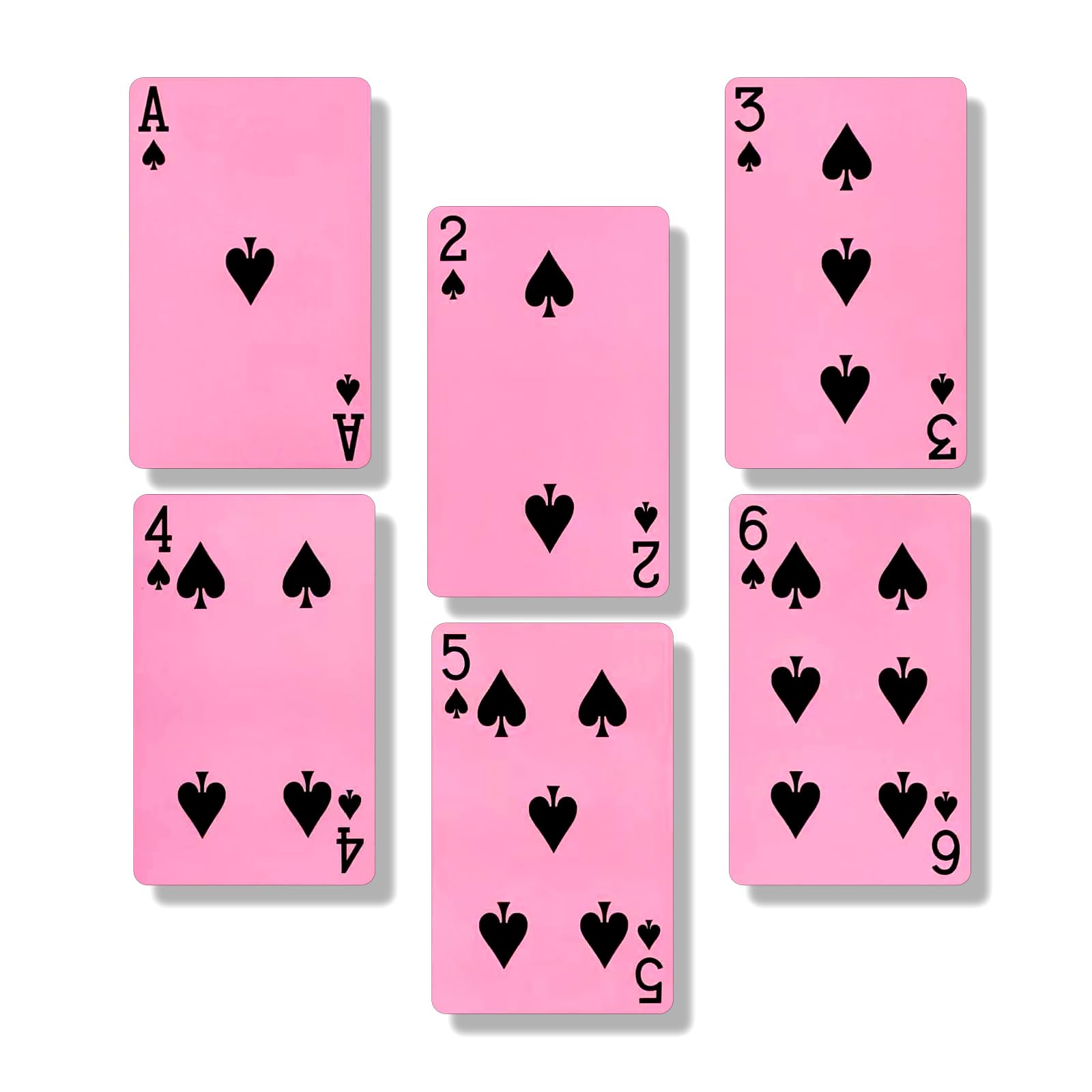 Two Decks Pink Playing Cards for smooth, easy shuffles and social play