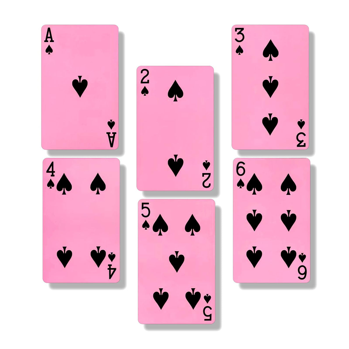 Two Decks Pink Playing Cards for smooth, easy shuffles and social play
