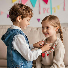 Kid-friendly materials ensure comfortable wear during dress-up and play.