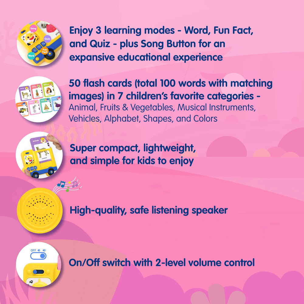 Pinkfong Baby Shark Educational Play; playful tasks support everyday learning.