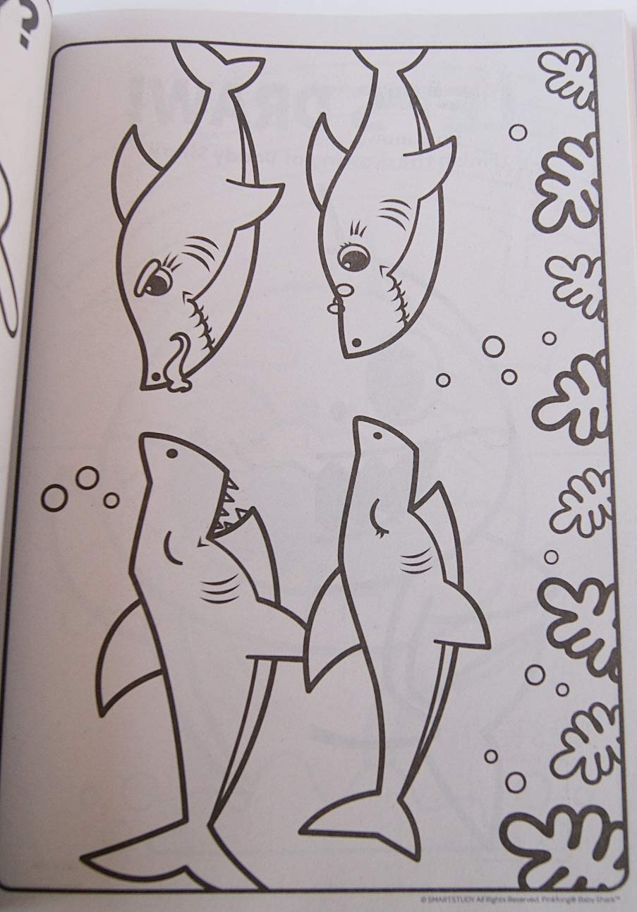 Pinkfong Baby Shark Gigantic Coloring pages invite quiet indoor coloring and creative exploration