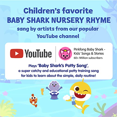 Pinkfong Baby Shark Potty Time illustrations showcase cheerful, recognizable characters.