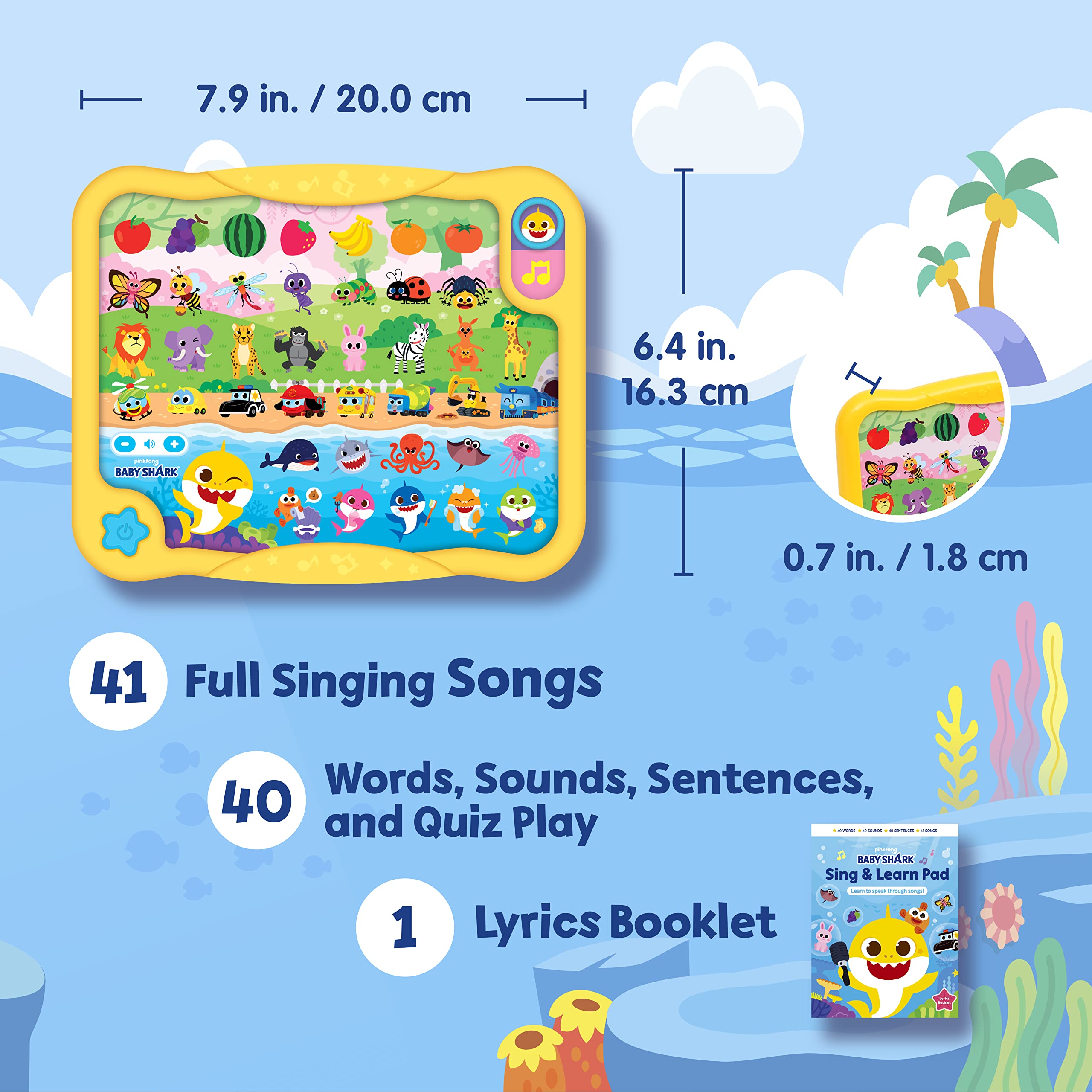Pinkfong Baby Shark Smartphone & Book Set features interactive songs and stories.
