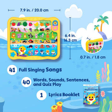 Pinkfong Baby Shark Smartphone & Book Set features interactive songs and stories.