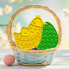 Pinkiwine Easter Pop Carrot orange toy for vibrant color and interactive fidget fun.