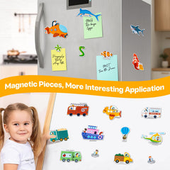PinkKing magnets on board show durable, safe play for learning activities.