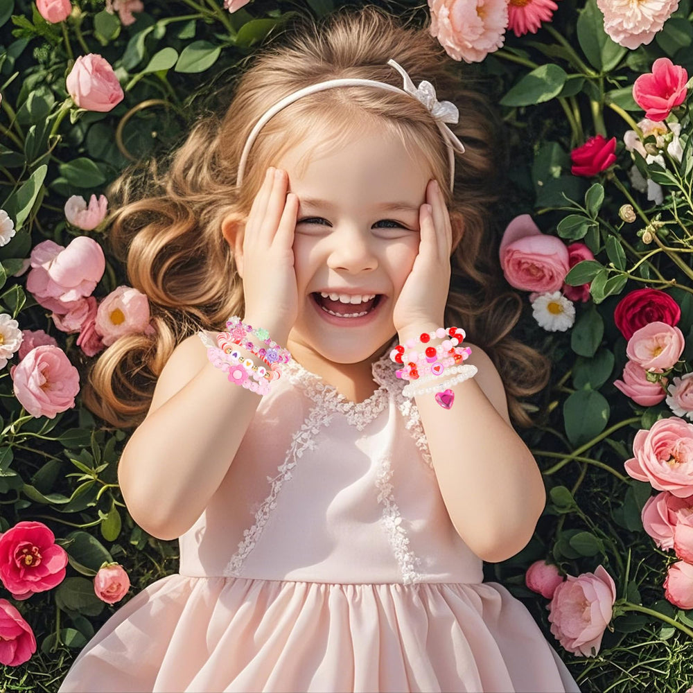 PinkSheep elastic bracelets provide comfortable wear for active kids.