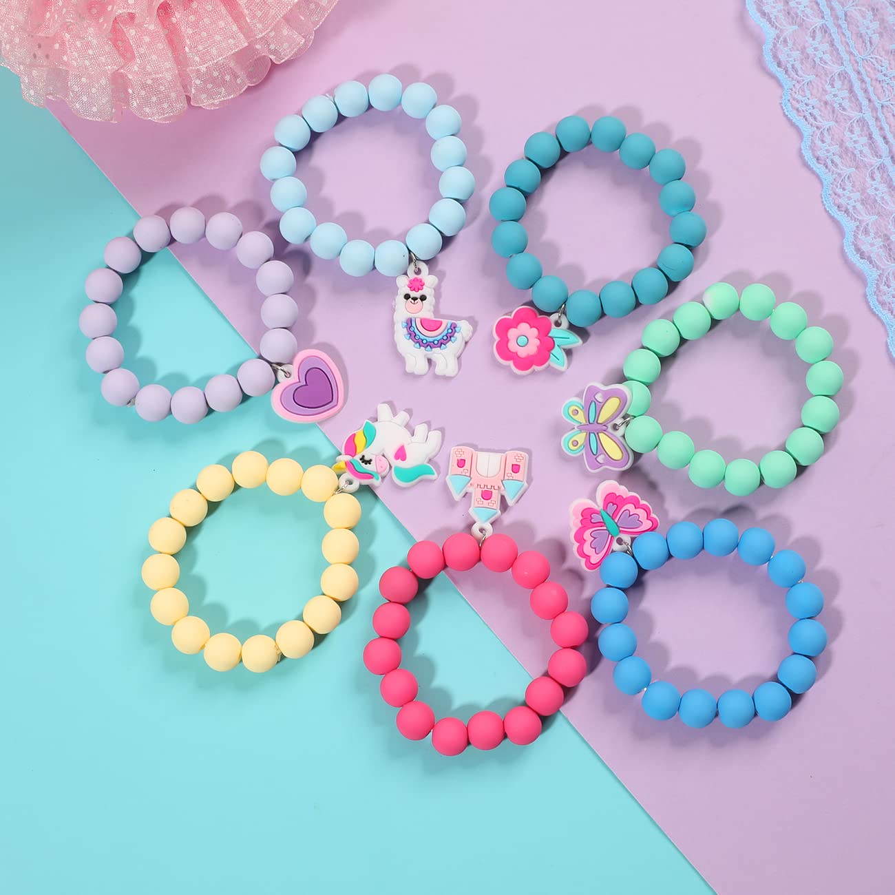 PinkSheep unicorn pendant bracelet adds magical flair for birthdays