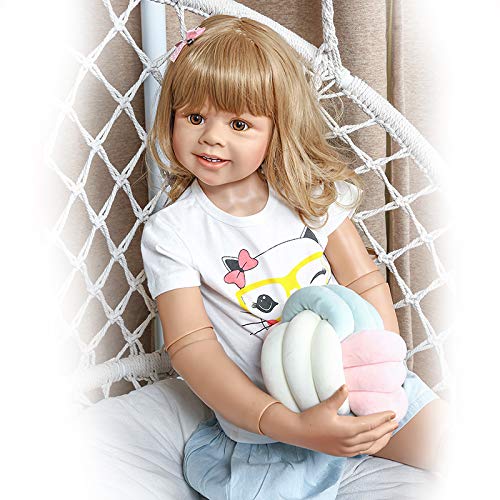 Pinky Reborn 39inch doll full body portrait for display and collection.
