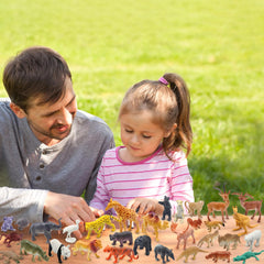PINOWU elephant figurine adds life to jungle dioramas and vocabulary building.