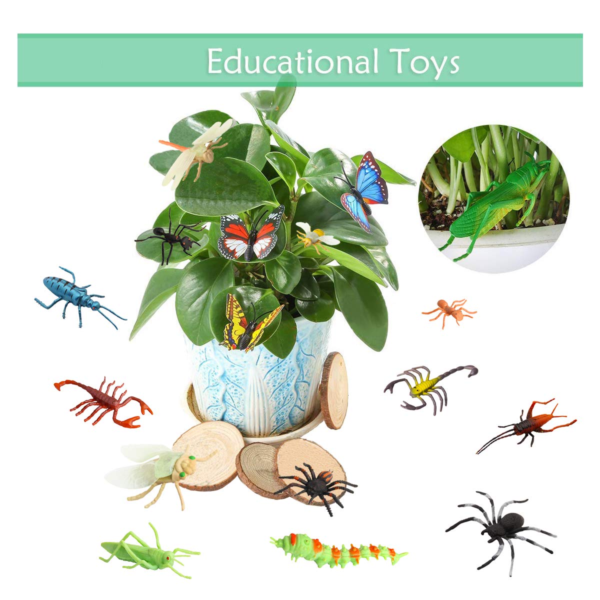PINOWU ladybug figure for party favors and crafts