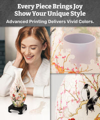 Detachable water cup and stand simplify arranging and cleaning for Pintoo vase