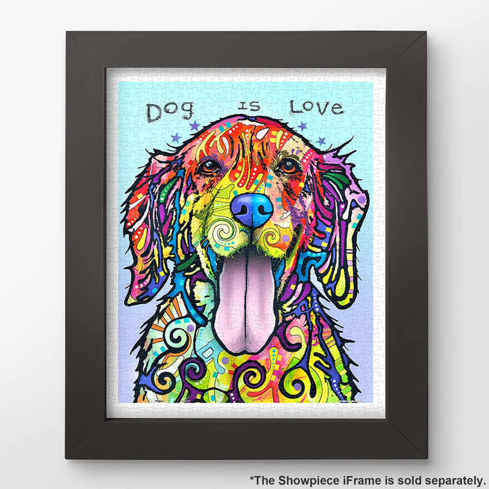 Pintoo Dog is Love puzzle shows vibrant colors produced by UV-led printing.