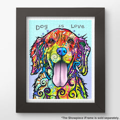 Pintoo Dog is Love puzzle shows vibrant colors produced by UV-led printing.
