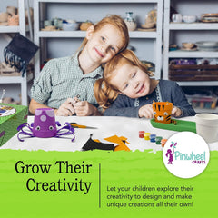 Pinwheel Crafts seeds and soil packet for planting fun.