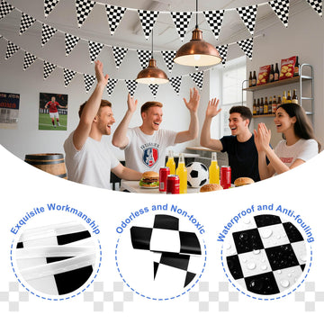 Piokio banner hung on wall for NASCAR-inspired celebration