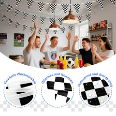 Piokio banner hung on wall for NASCAR-inspired celebration