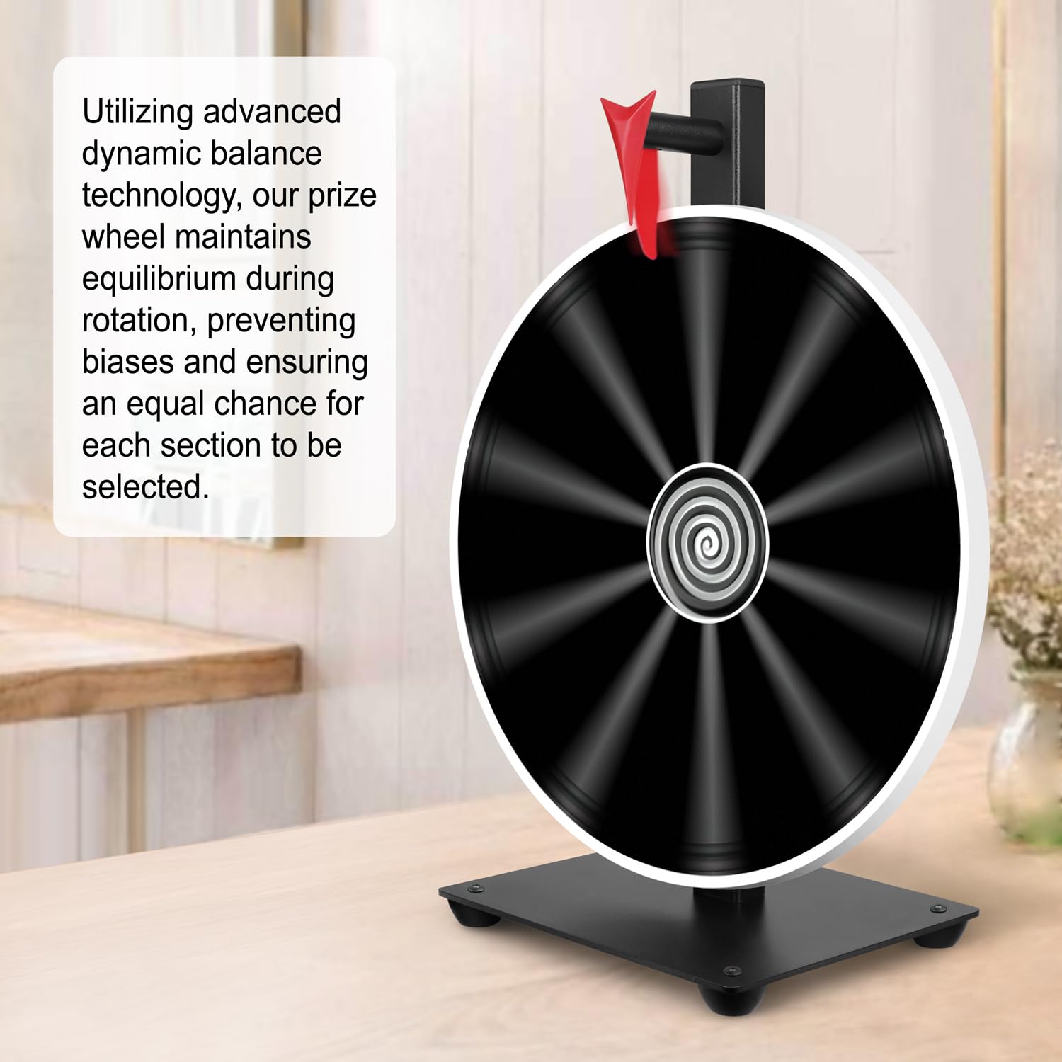 Pionites 10-slot colorful wheel ideal for attracting attention at events.