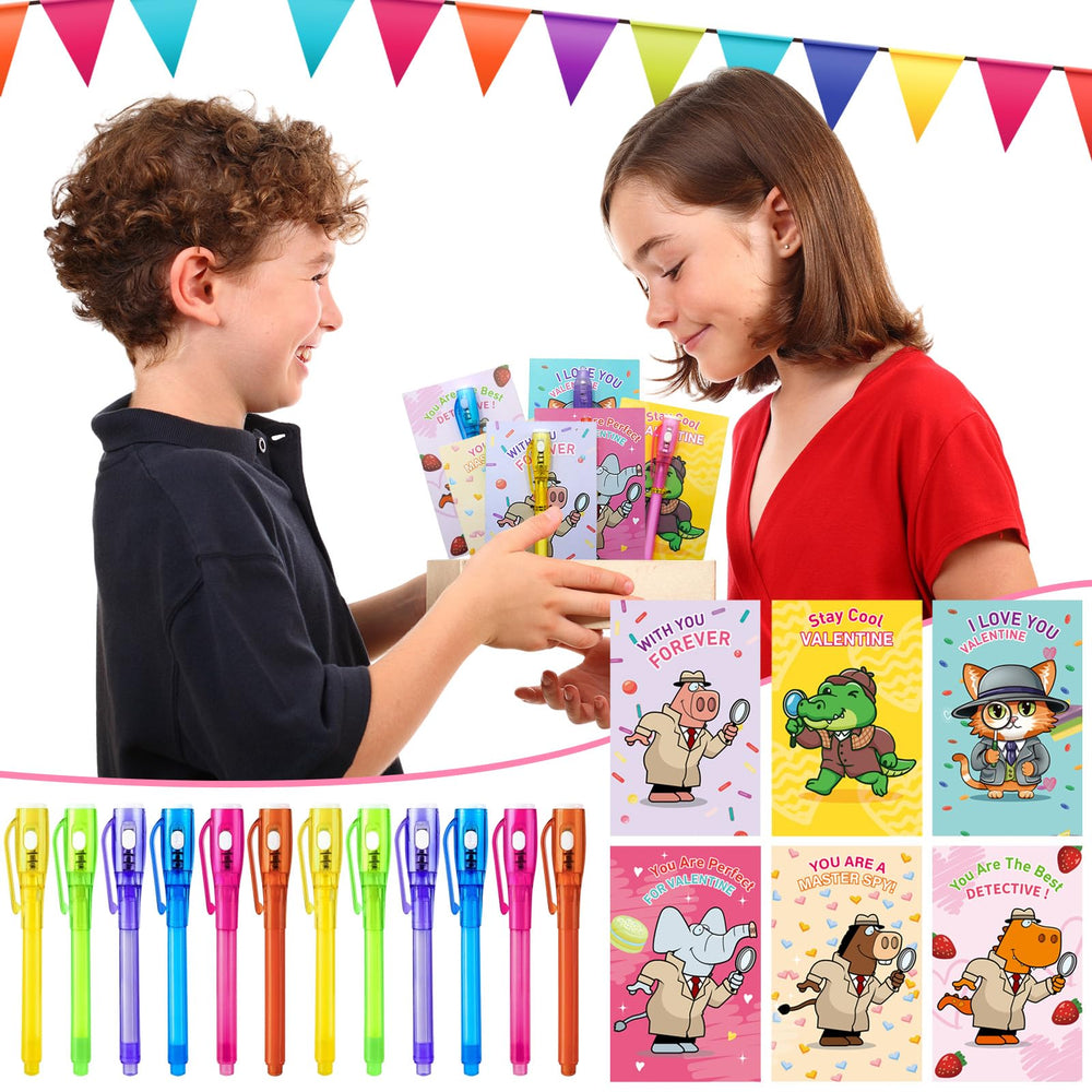 PIONJOY 24 card and pen set for classroom and home gifting
