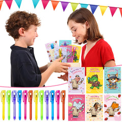 PIONJOY 24 card and pen set for classroom and home gifting