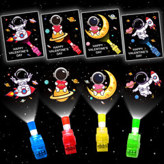 PIONJOY astronaut LED finger light projection enhances classroom activities.