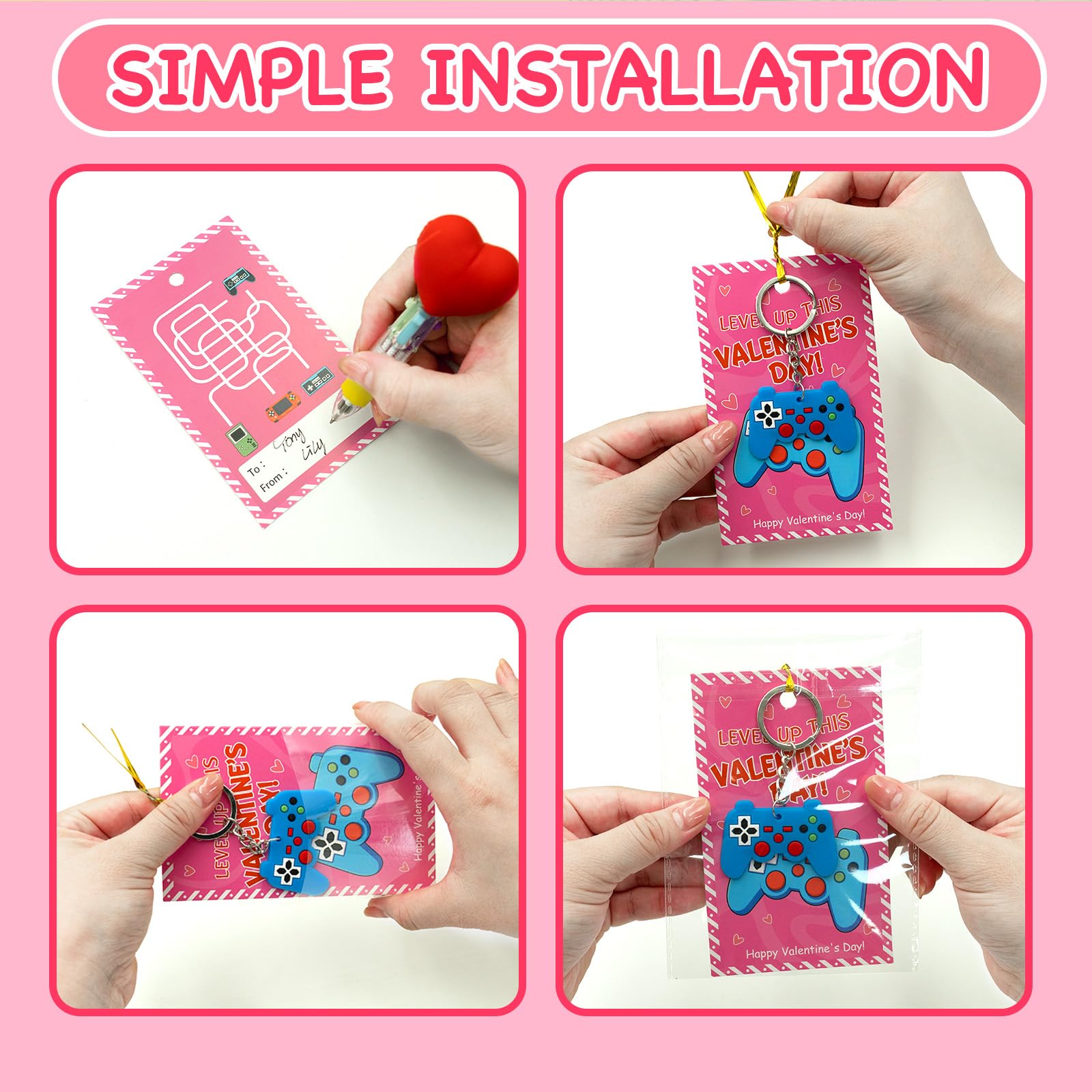 PIONJOY classroom-friendly valentines exchange setup for events