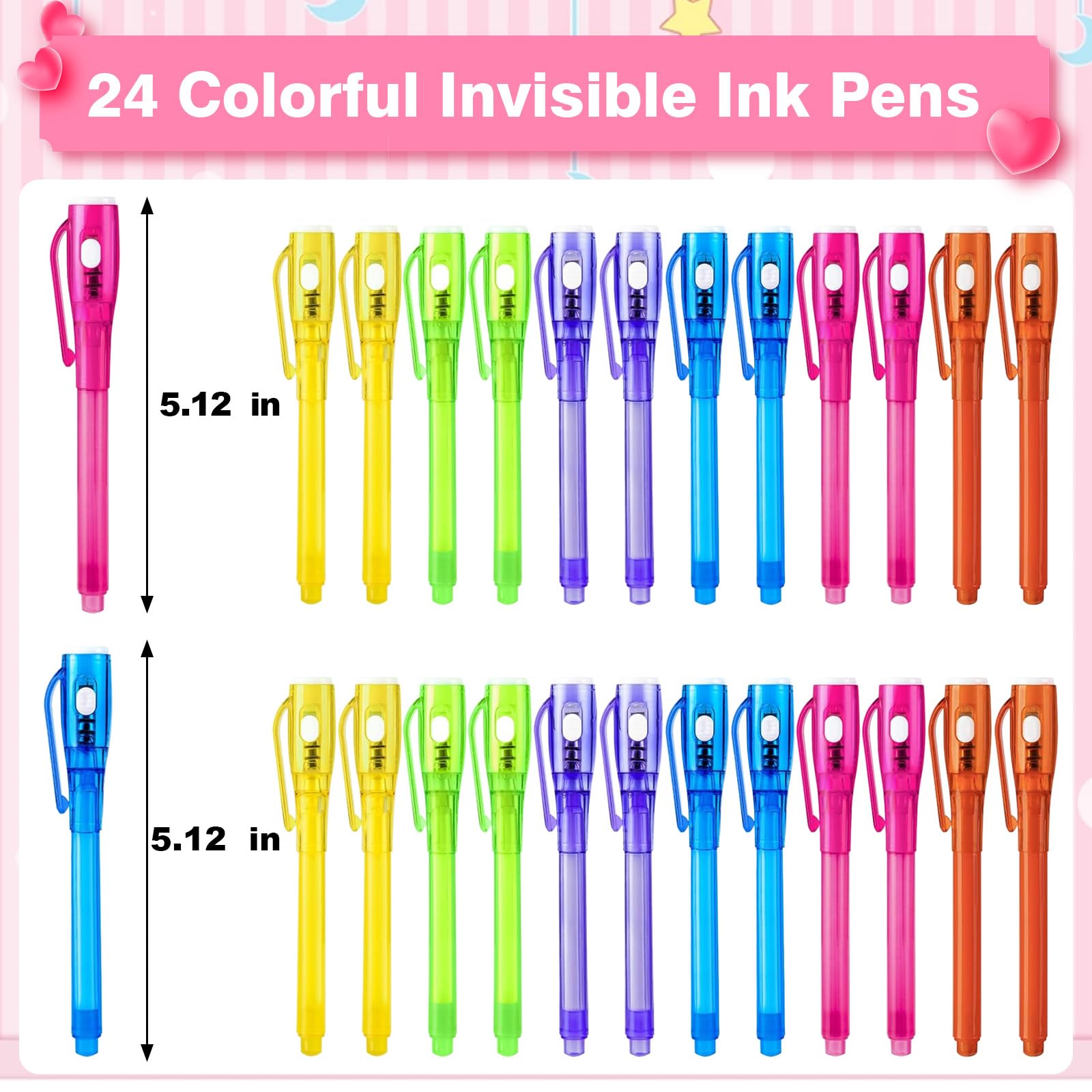 PIONJOY glow-in-the-dark spy pen used for playful messages and games