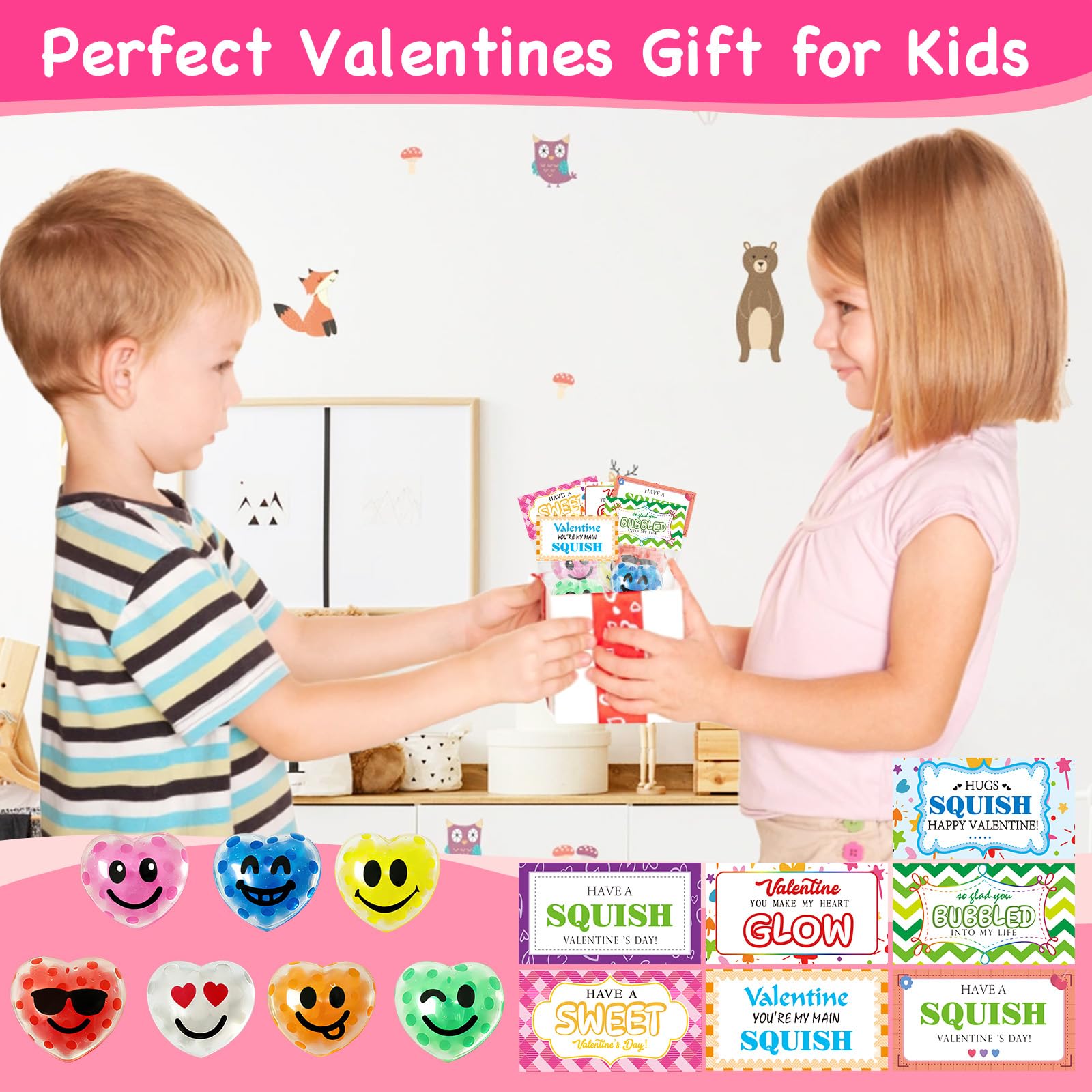 PIONJOY kids friendly squishy toys, sensory play to focus and calm.