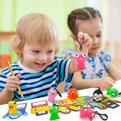 PIONJOY pig eye-pop keychain ideal for kid gifts and exchanges.
