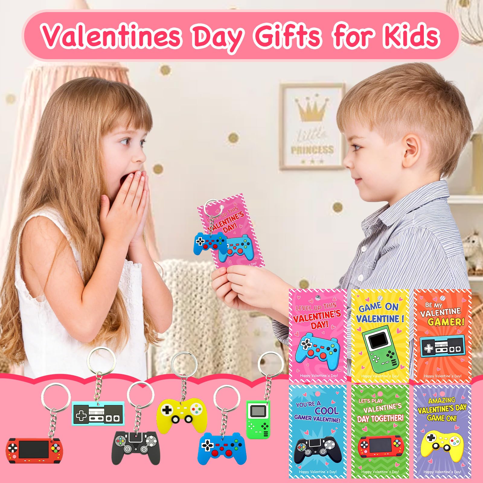 PIONJOY sequin-adorned game charms add sparkle to friendship notes