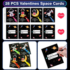 PIONJOY twist-tie assembly simplifies quick classroom Valentine setup.
