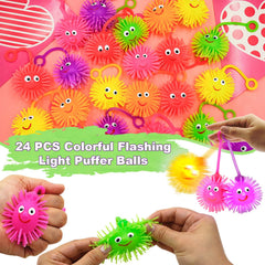 PIONJOY Valentines LED Puffy Ball red glow ideal for gift exchanges.