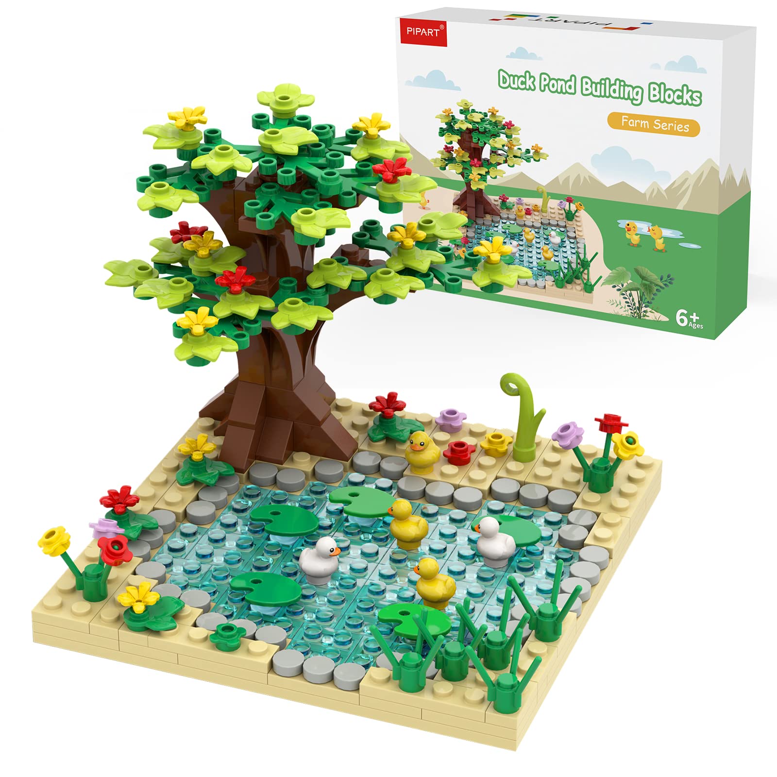 PIPART farm duck pond kit with five ducks sparks imaginative play