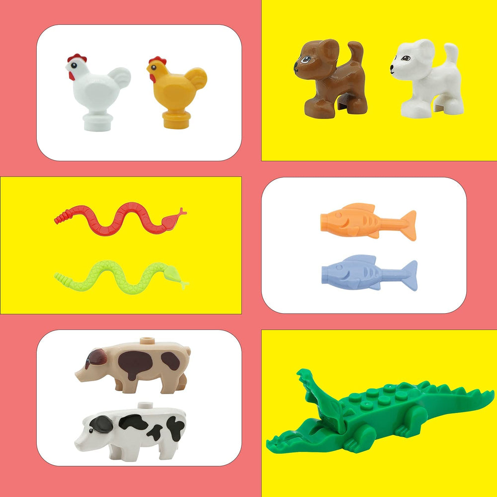 PIPART pigs, bear, horse, and crocodile figures for lively farm and zoo scenes