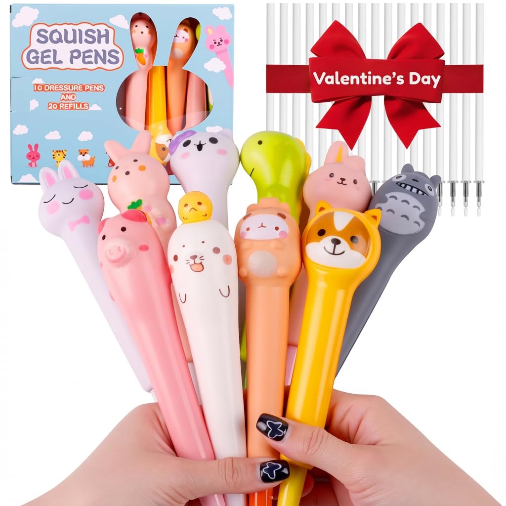 Pipigaty Valentine squishy pen in yellow sea lion shape for classroom fun