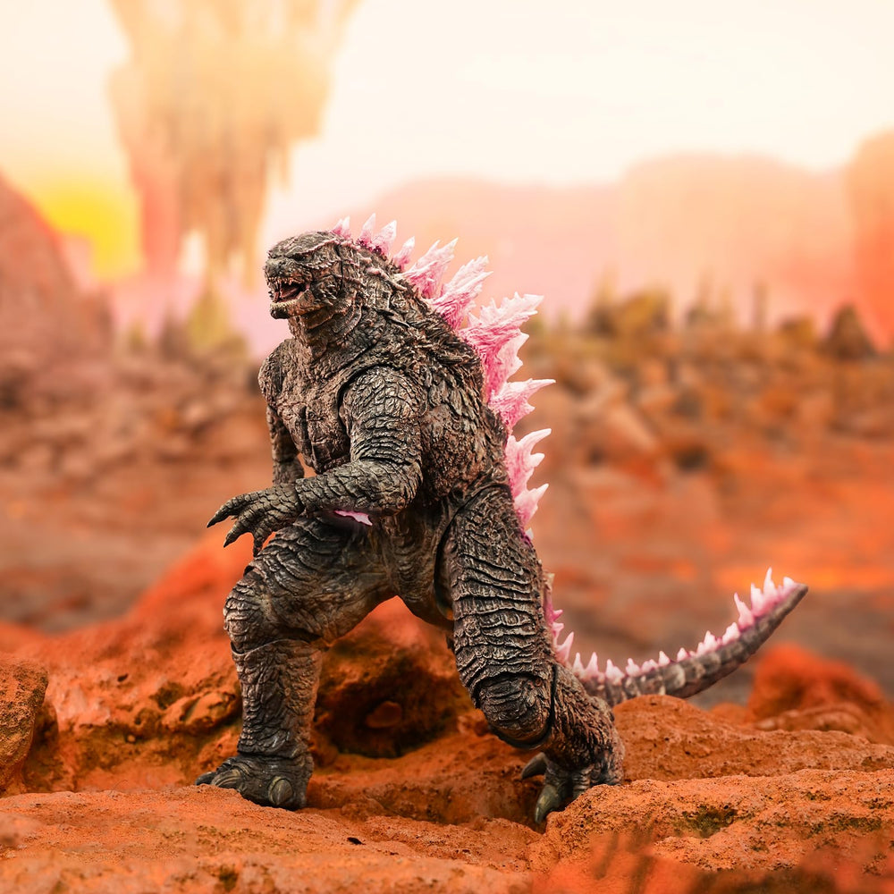 Pipigirl Hiya Toys King of Monsters figure height display, about seven inches tall.