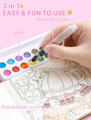 PIRIE Princess Paint with Water brushes in hand ready for colorful creativity.