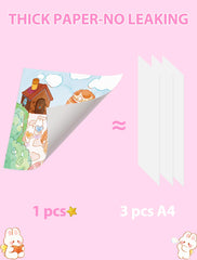 PIRIE Princess Paint with Water thick paper prevents bleed-through for durable art.