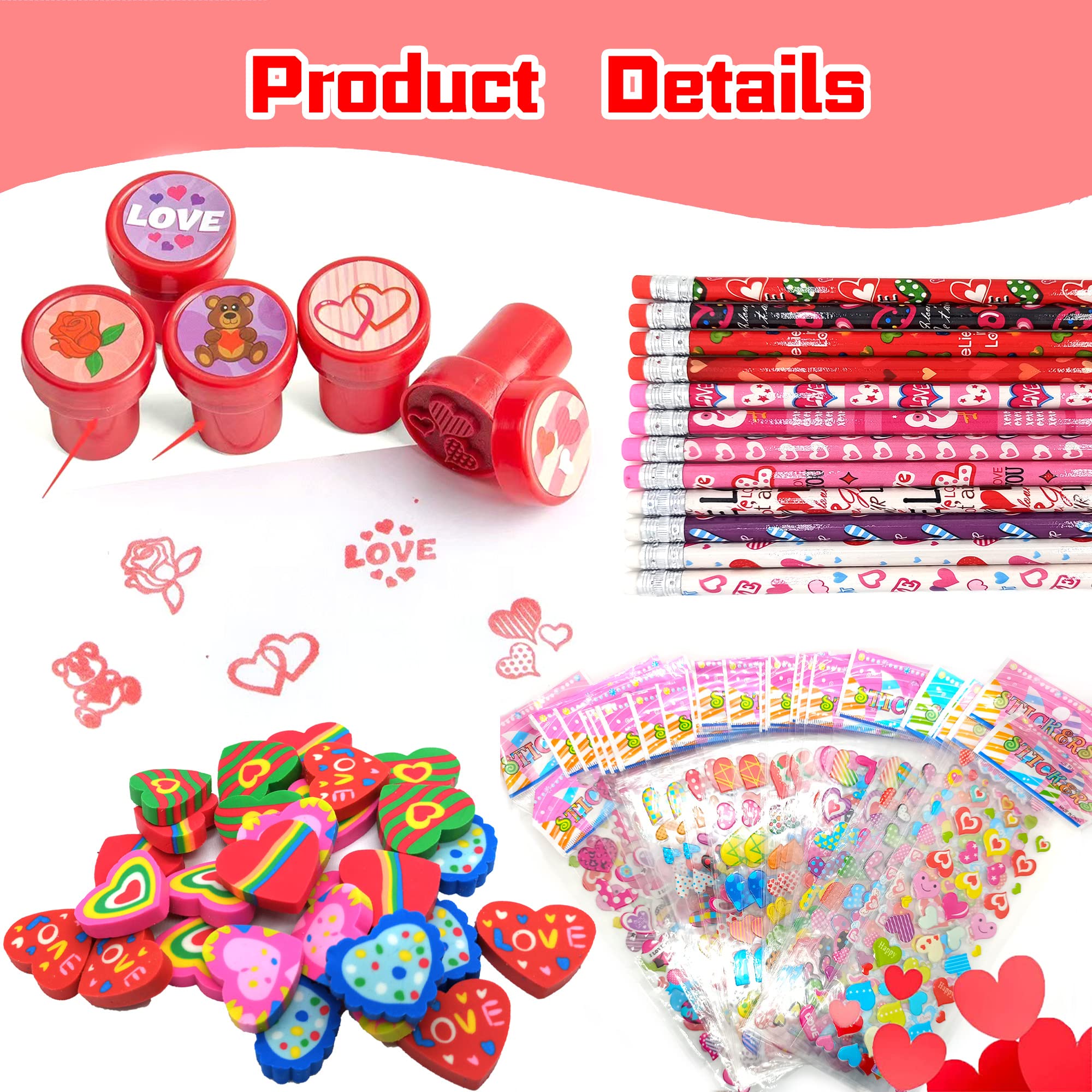Piroo Valentines bubble stickers brighten goody bags for kids.
