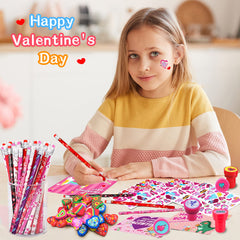 Piroo Valentines stamps deliver playful designs for students.