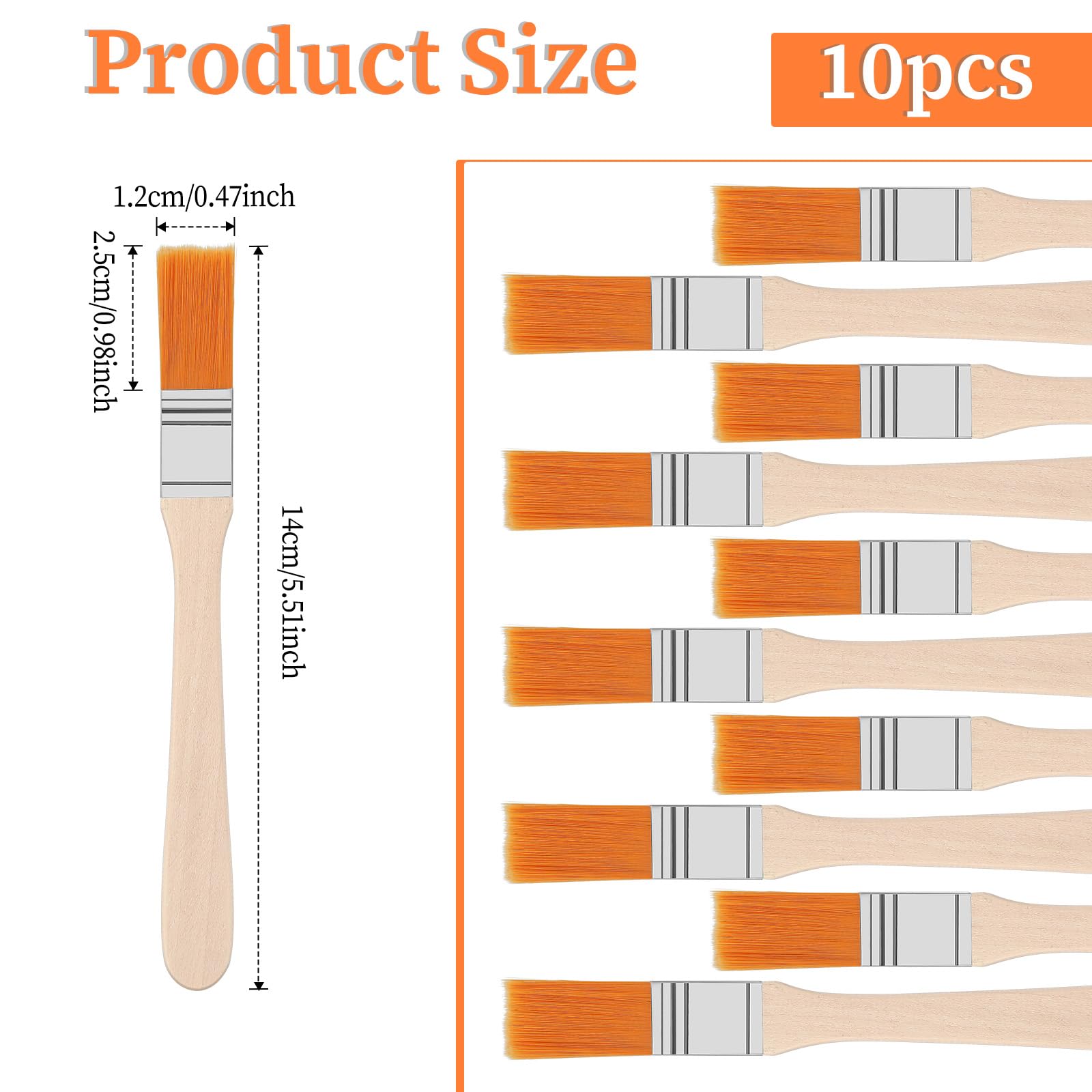 Piriuuo 1inch angle brush ideal for edge work on walls
